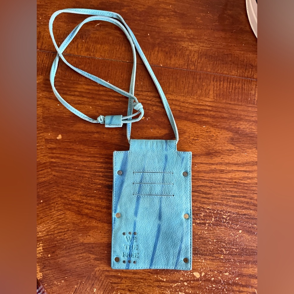 We The Free Turquoise Blue Crossbody Card Holder Bag